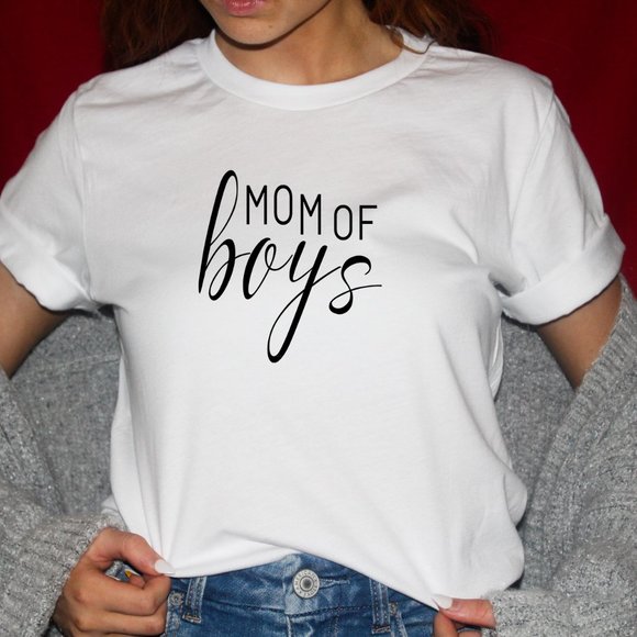 Boy Mom Tee Shirt - Picture 1 of 3